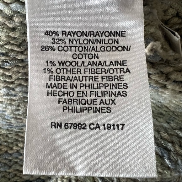 VTG SIGRID OLSEN SPORT Long Sleeve Floral Green Sweater Knit Top Size 2X - Picture 15 of 16